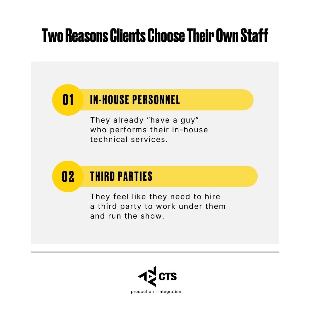 Infographic: The Benefits of Using CTS Event Staff Over Your Internal Team